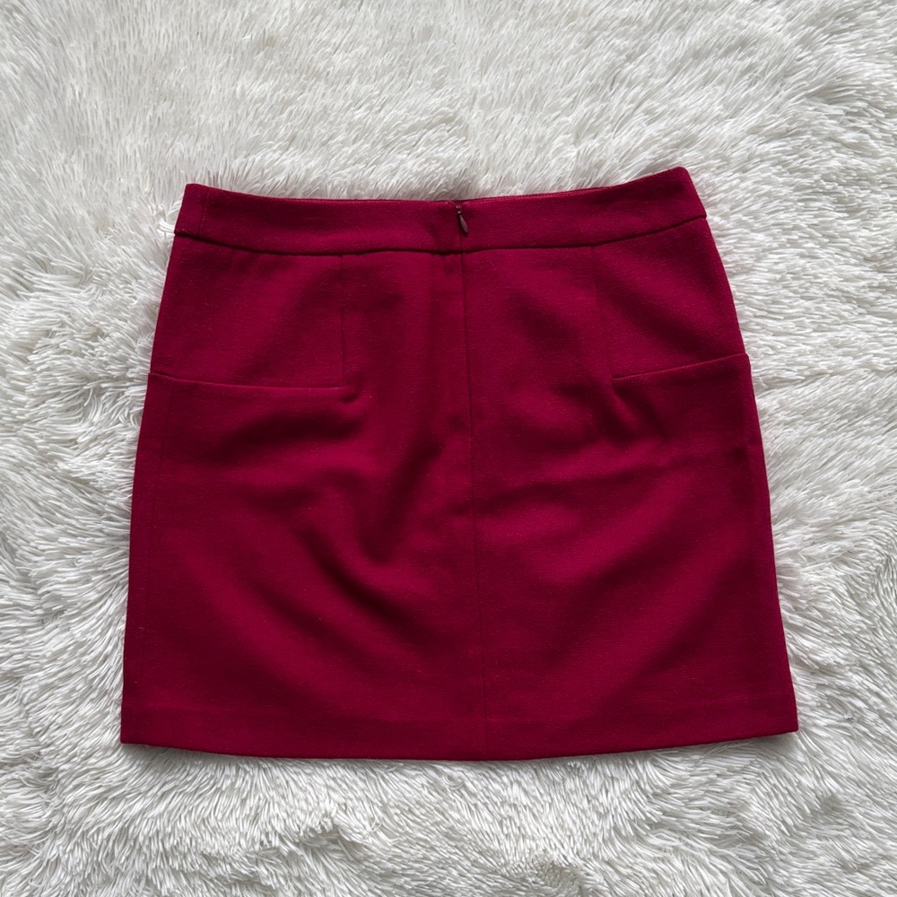 Dalia Collection Rich Raspberry Mini Skirt - Picture 4 of 6